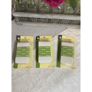 Lot of 3 Dritz 2" Ribbed Non-Roll Woven Elastic - White 1yd Each (3yds Total)